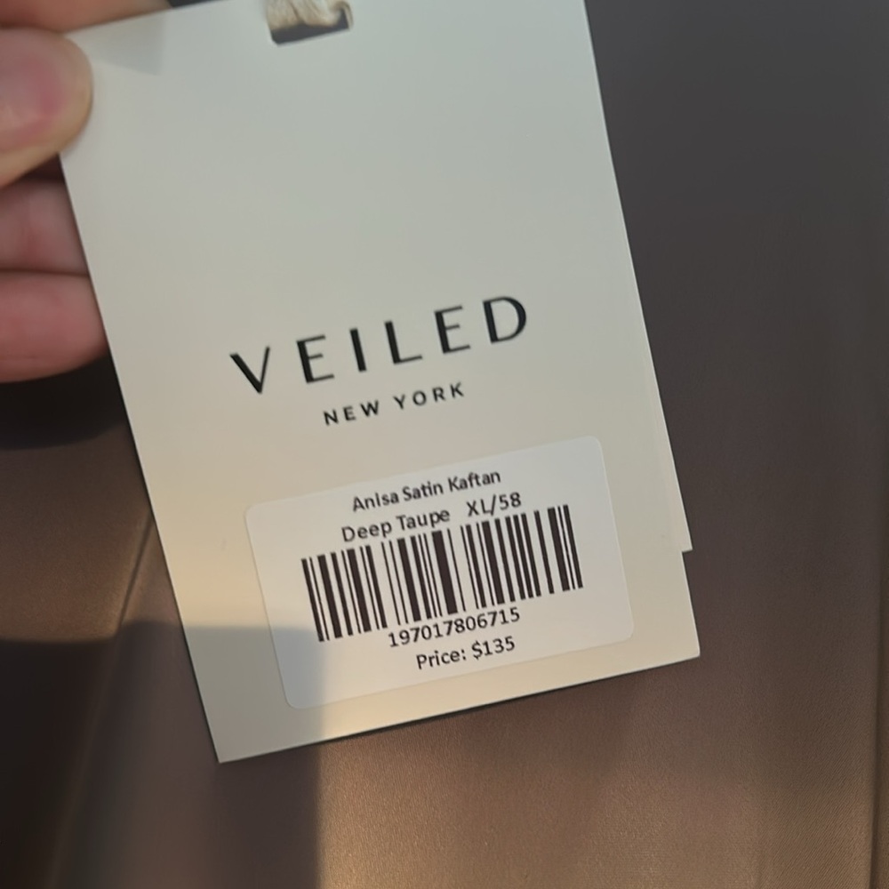 Brand New Satin Kaftan / Abaya (XL/ 58”) - Picture 8 of 8